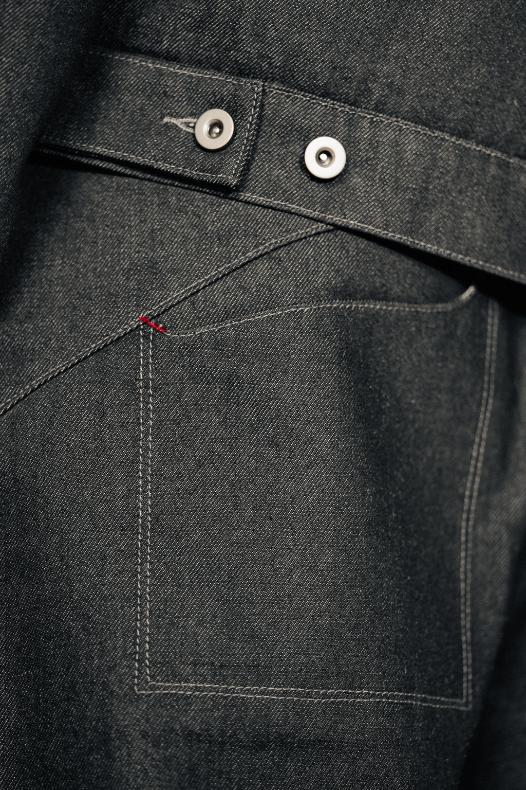 Chapter 01 — Raw Denim Jacket + Barrel-Leg Jeans