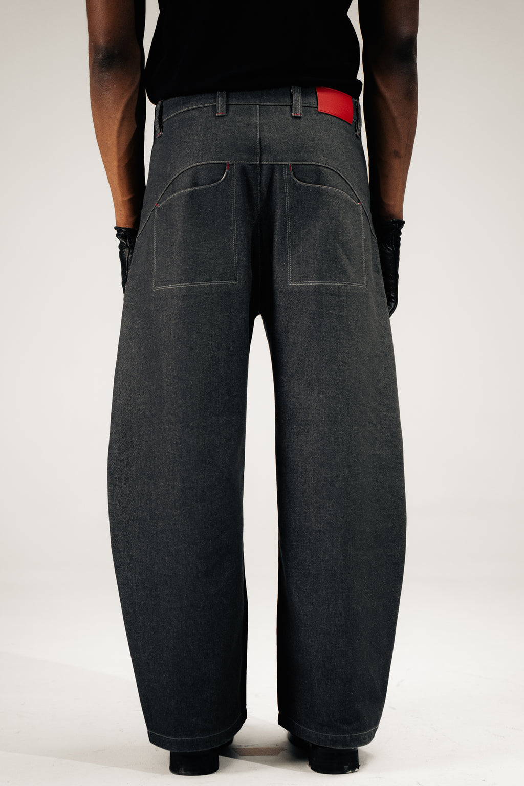 Chapter 01 — Raw Denim Jacket + Barrel-Leg Jeans