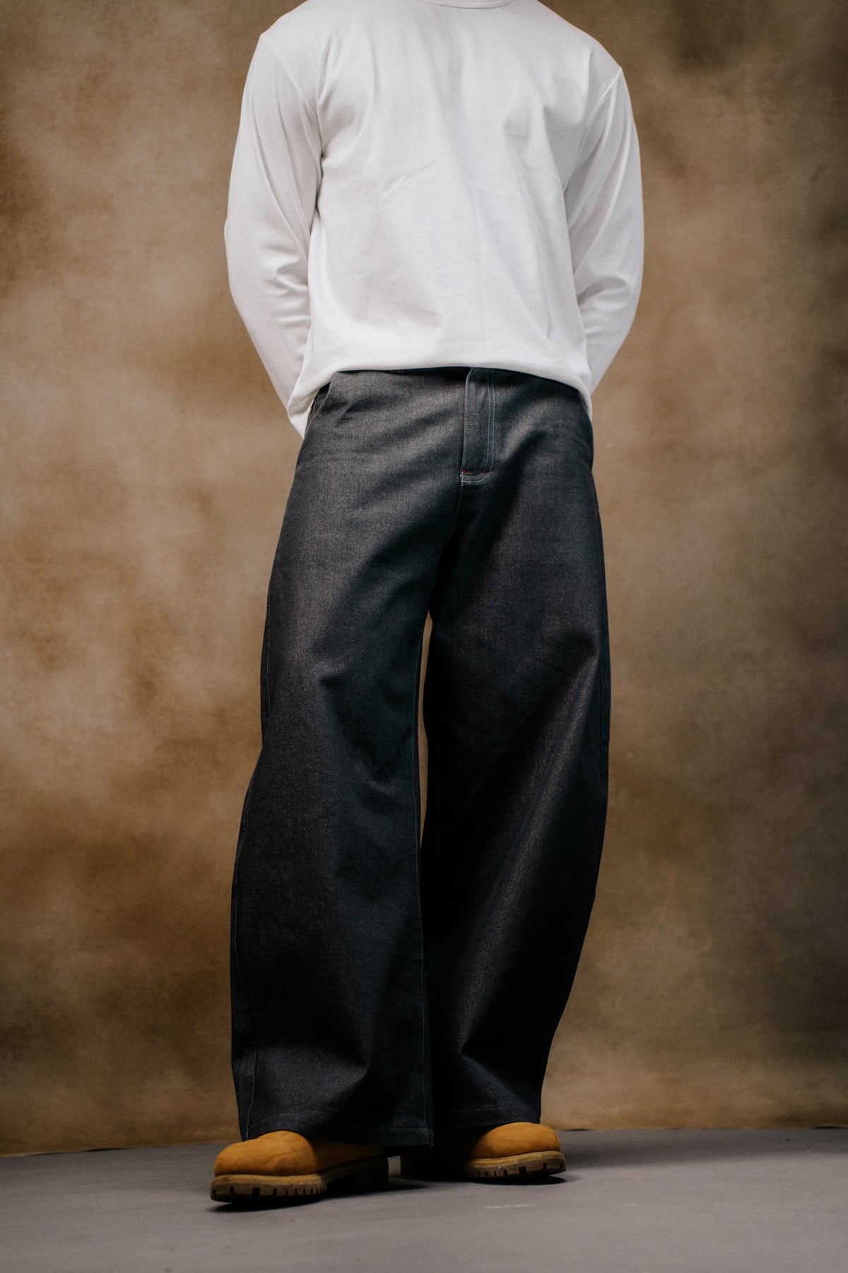 Chapter 01 — Barrel Leg Raw Denim Jeans